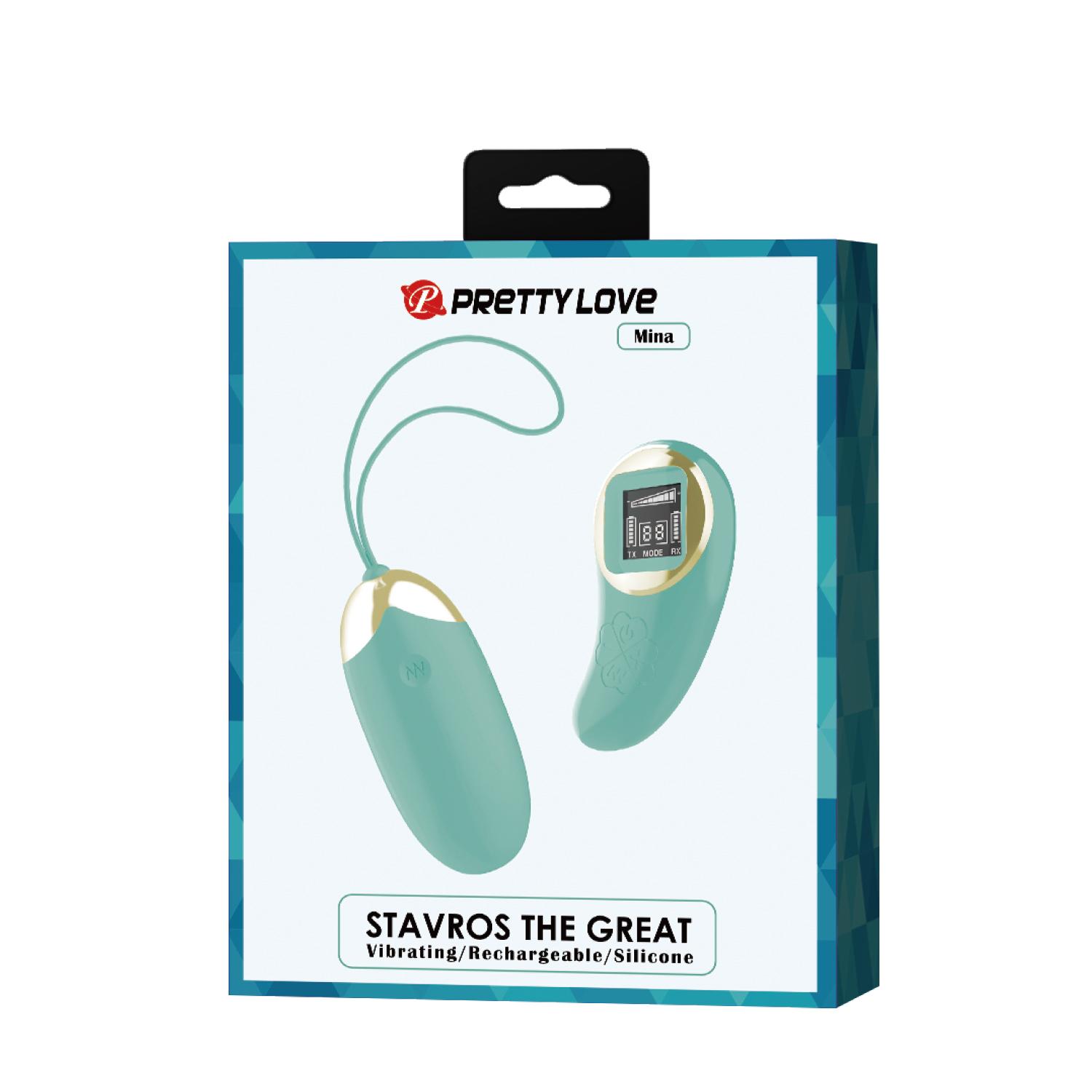 PRETTY LOVE - Stavros the Great Mina - Egg Vibrator - Green PRETTY LOVE - Stavros the Great Mina - Egg Vibrator - Green