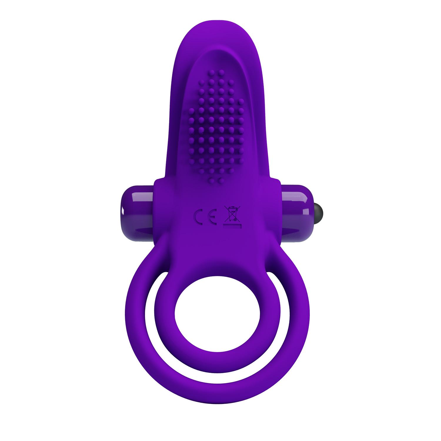 PRETTY LOVE - Vibrant Penis Ring & Stimulator, 56 mm, Purple