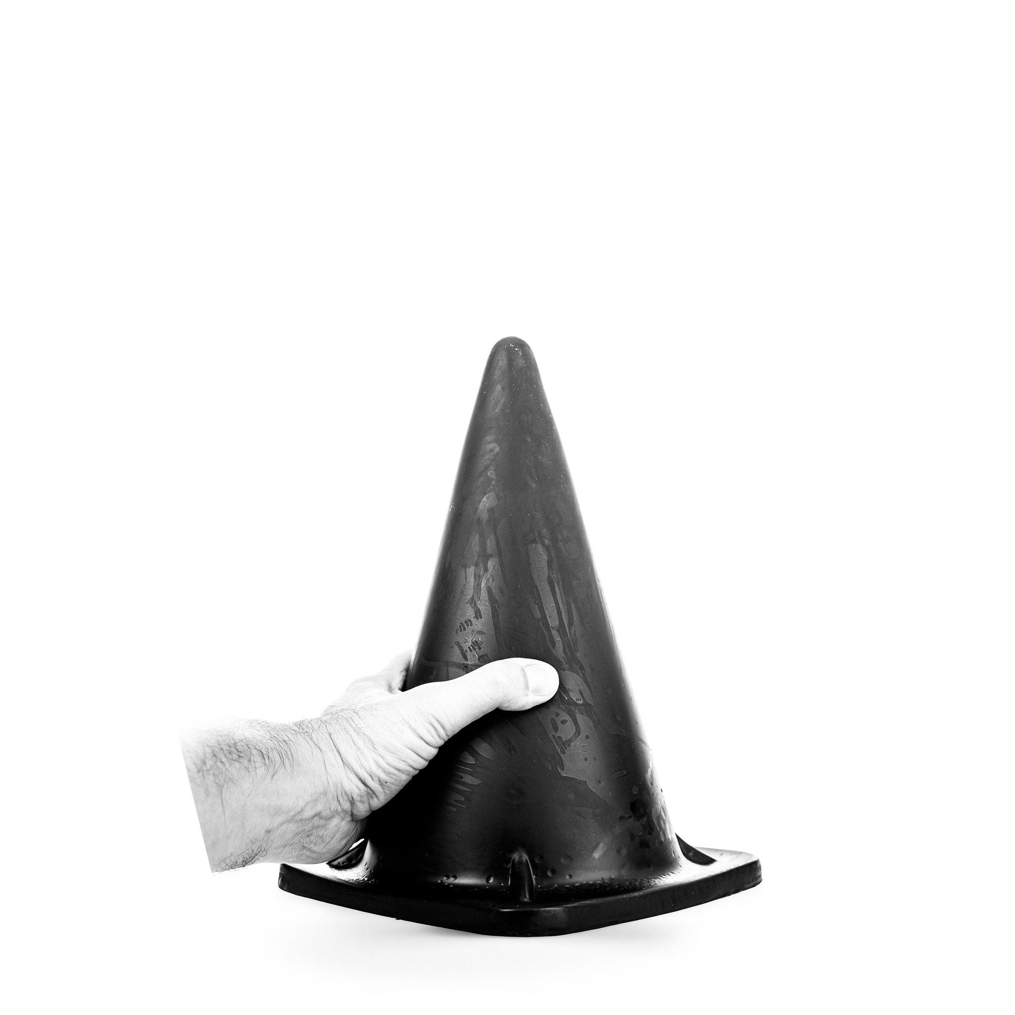 All Black Dildo Big Cone, 31 cm