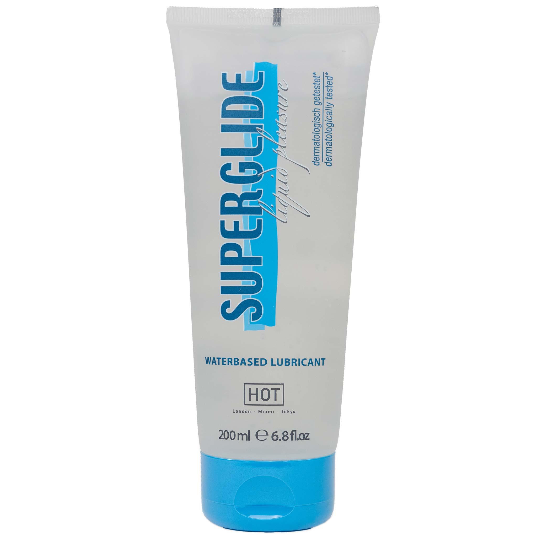 HOT SUPERGLIDE waterbased lubricant, 200ml/6.8fl.oz