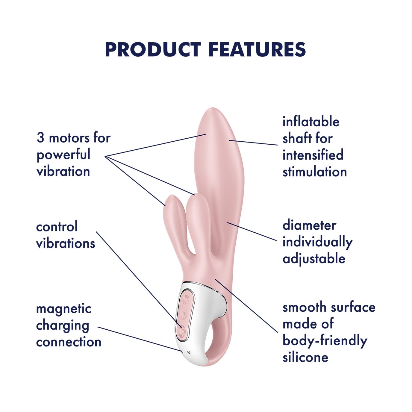 Satisfyer Air Pump Bunny 3, Pink