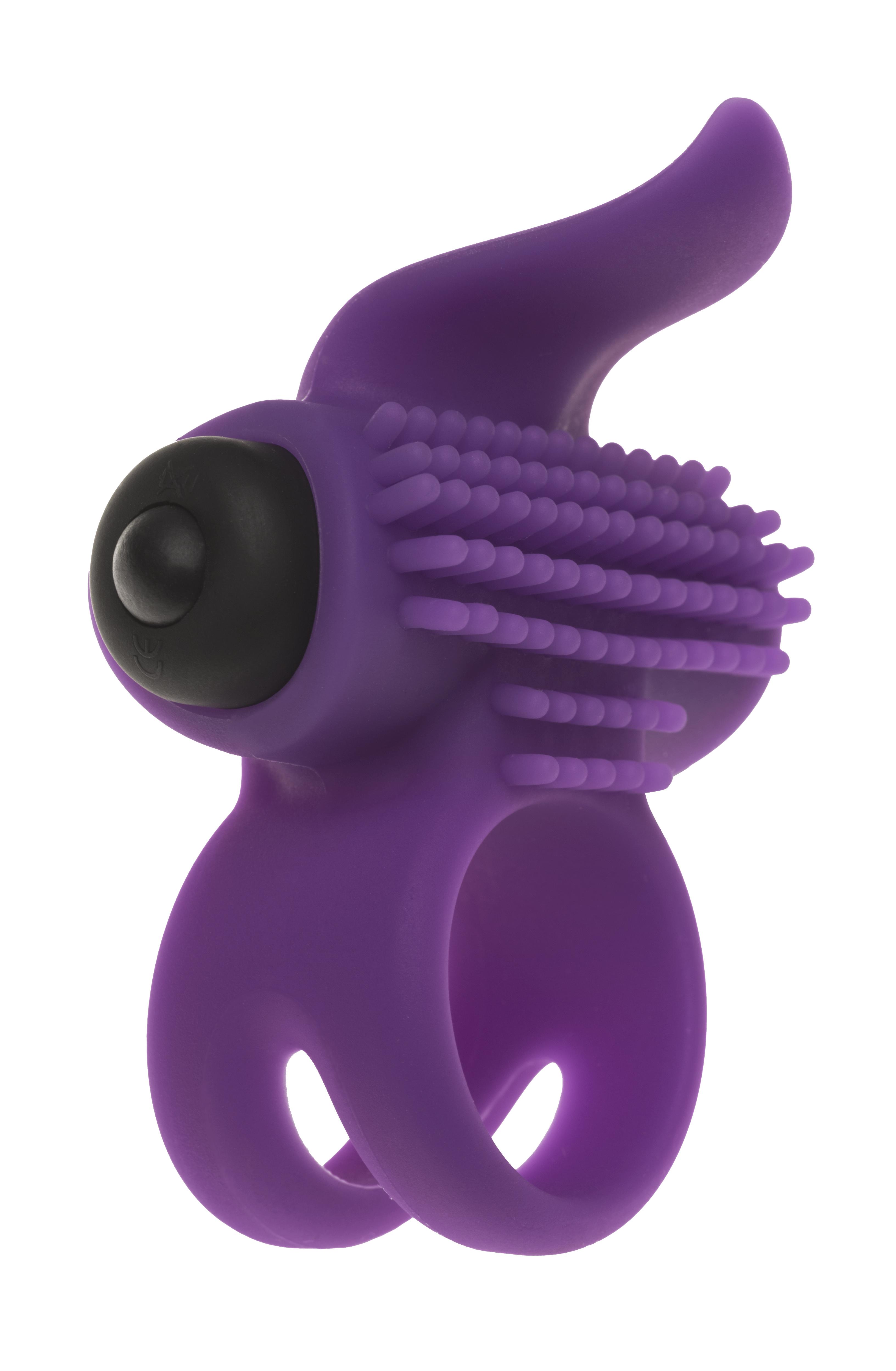 Adrien Lastic Bullet Lastic Vibrating Cockring, Purple