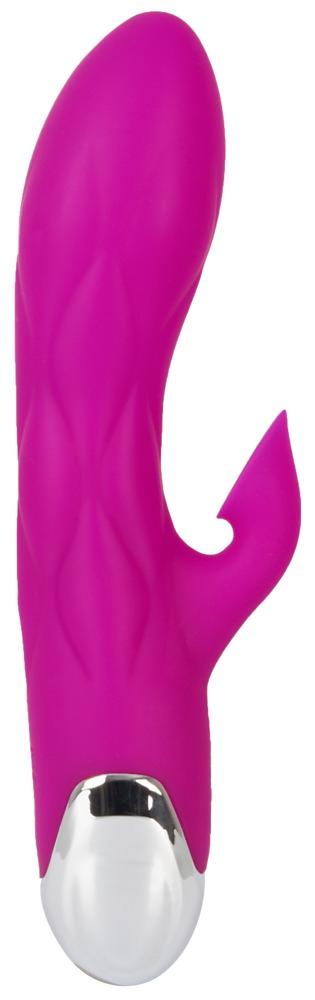 XOUXOU Super Soft Silicone Sucking Vibrator, 20 cm, Purple