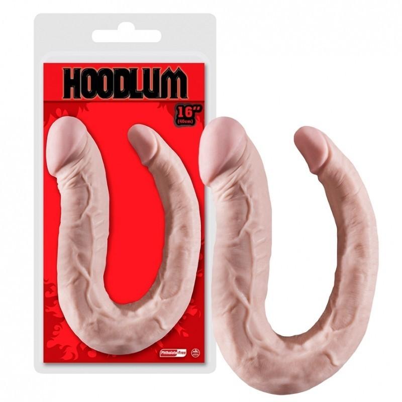 NMC HOODLUM U Shape Double Dong, Flesh, 40 cm