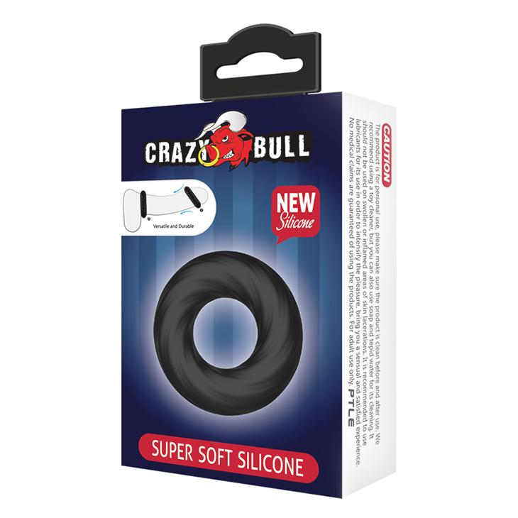 CRAZY BULL - Naethan, SUPER SOFT SILICONE,  cock ring L:45mm  W:45mm  H:13mm