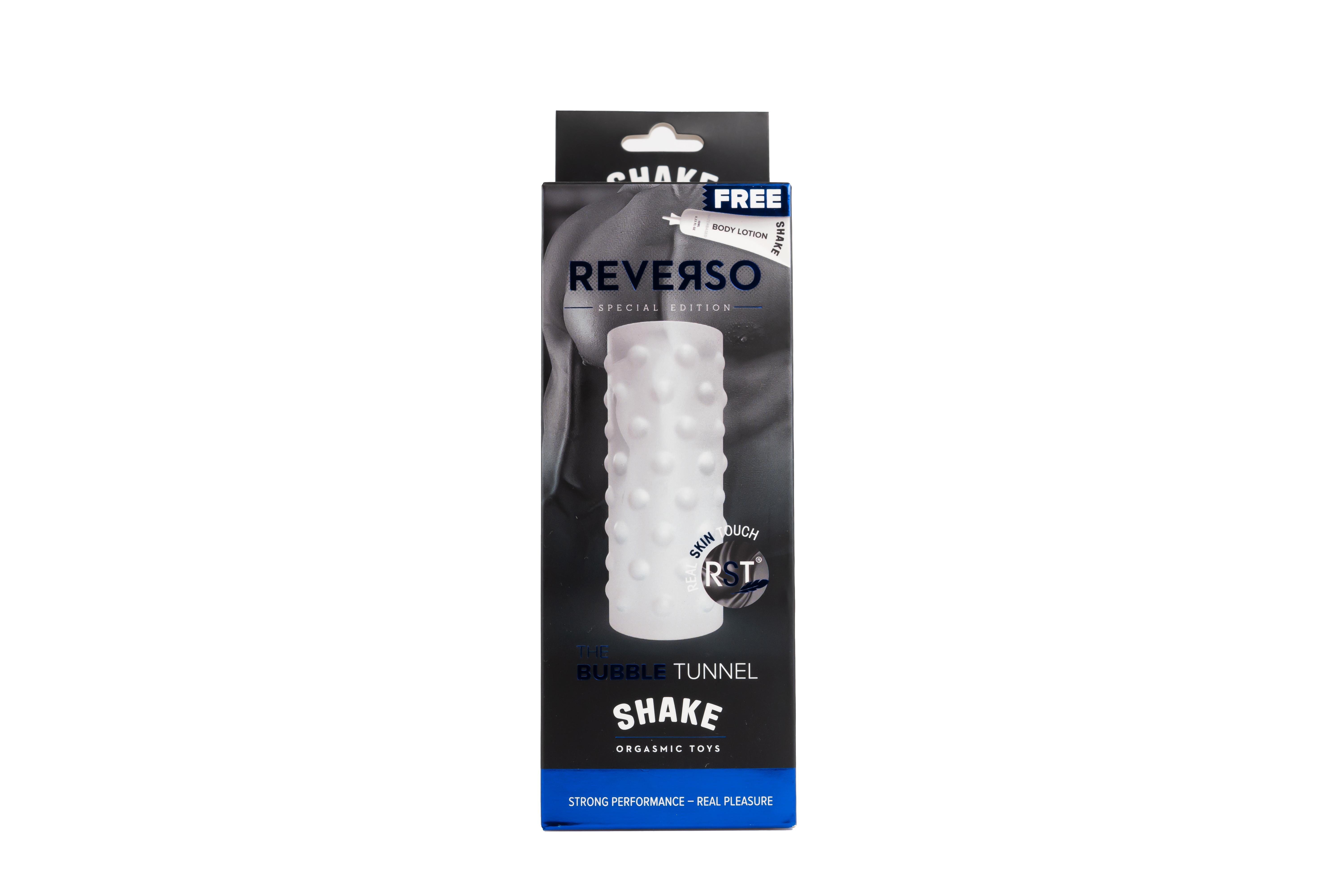 Shake Reverso: The Bubble Masturbator, 14,5 cm, White