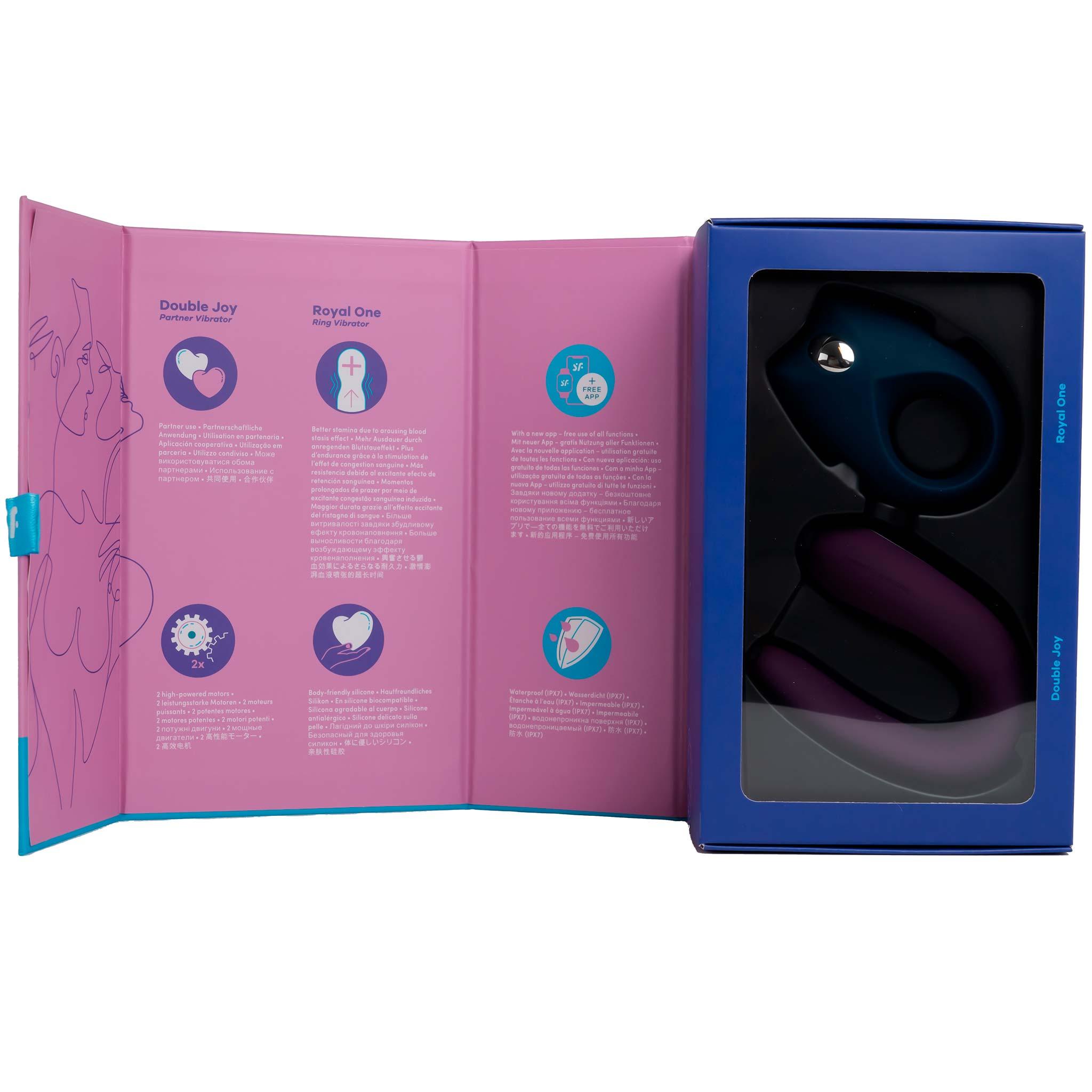 Satisfyer Partner Box 2 (Double Joy & Royal One), Black & Purple