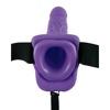 Fetish Fantasy Series - Vibrating Hollow Strap-on, 18,9 cm, Purple