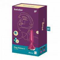 Satisfyer Plug-ilicious 2 Connect App Vibrator, Berry, 12,5 cm