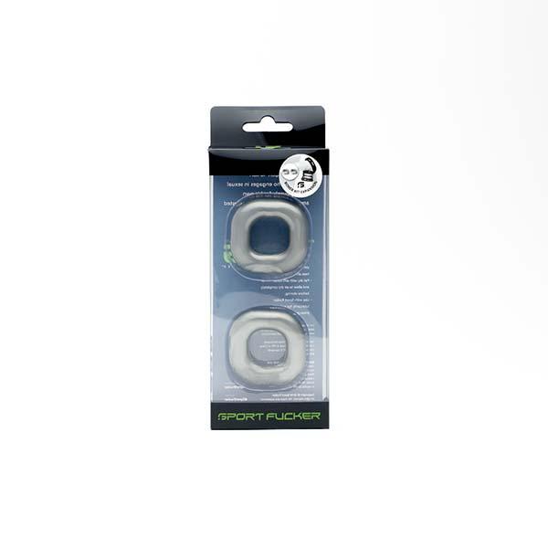 Sport Fucker Boner Expansion 2-Pack Cockring, Silver Sport Fucker Boner Expansion 2-Pack Cockring, Silver