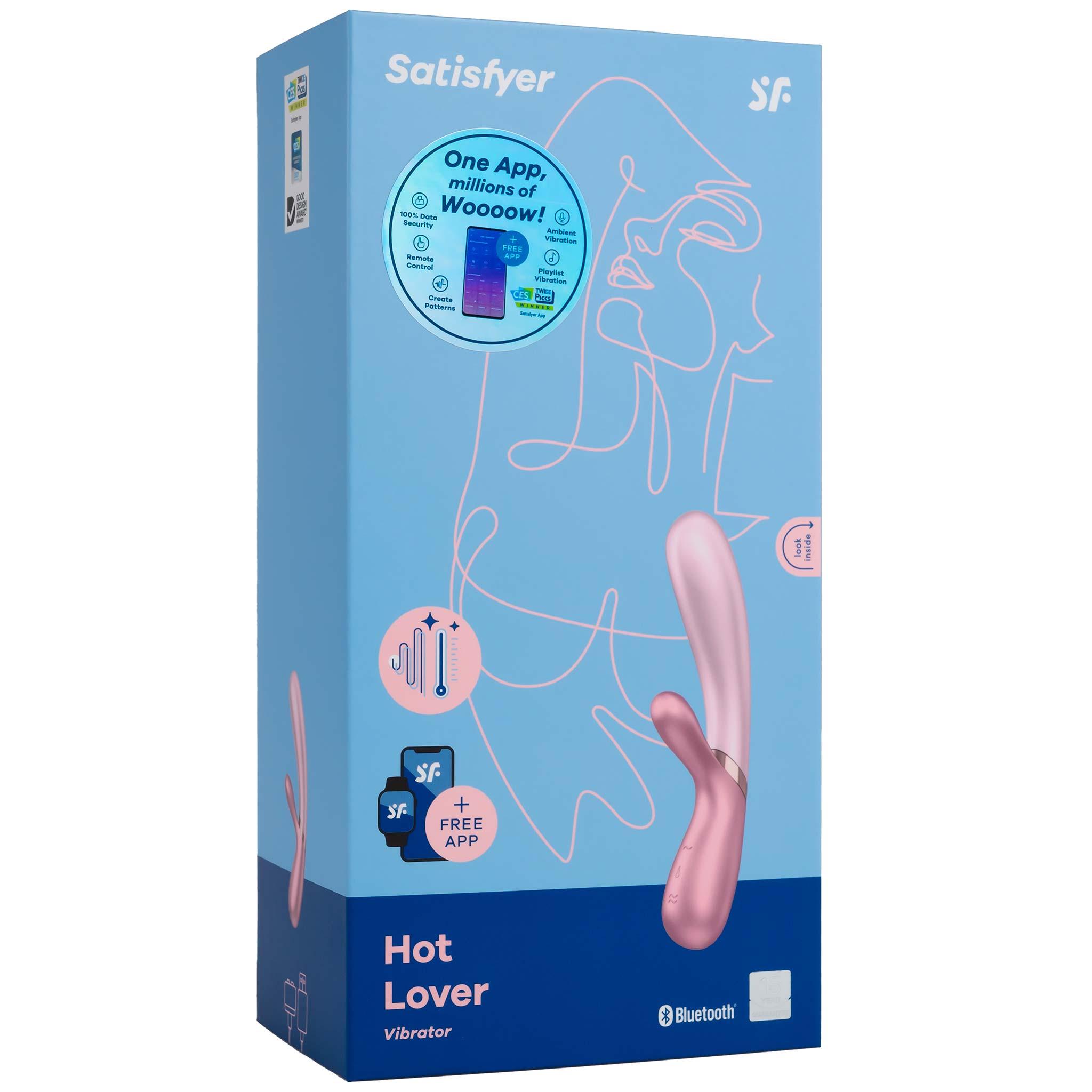 Satisfyer Hot Lover Connect App Vibrator, Pink, 20 cm