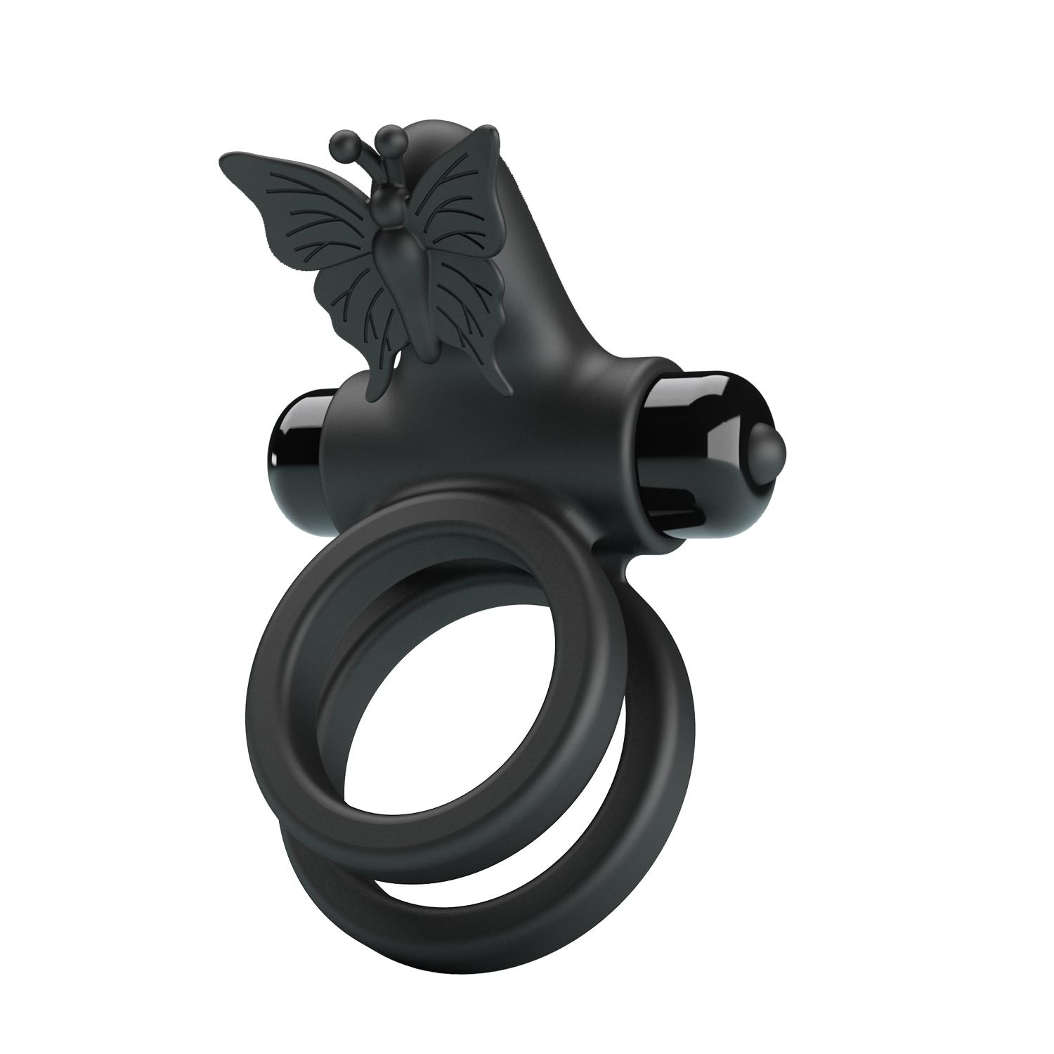 PRETTY LOVE - Passionate Ring Ix, Silicone, 10 functinos of vibration, 1AAA battery. 38-86