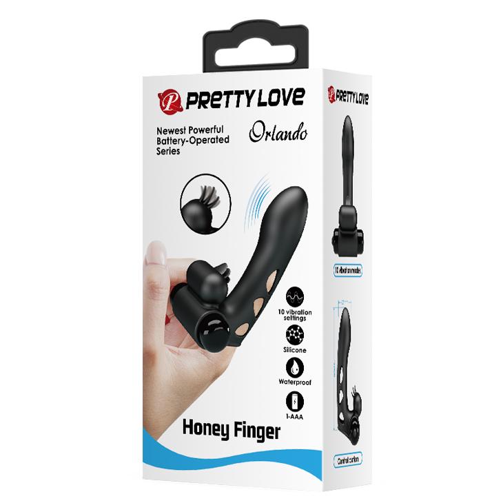 PRETTY LOVE - Orlando Finger Vibrator, Black