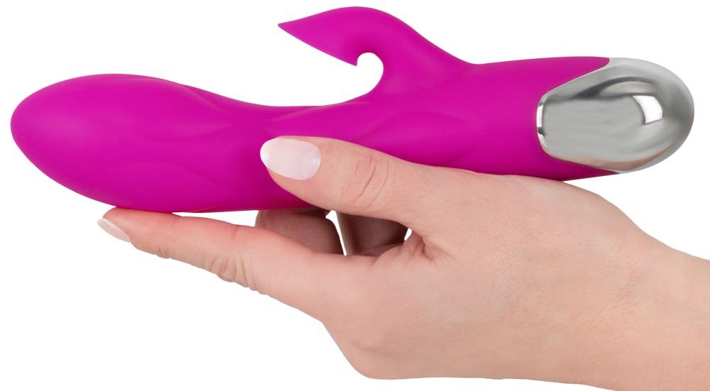 XOUXOU Super Soft Silicone Sucking Vibrator, 20 cm, Purple