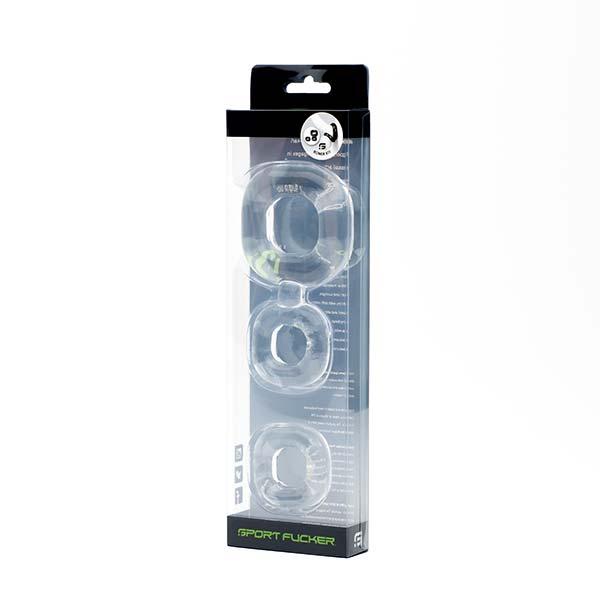 Sport Fucker Boner Kit Cockring, Clear Sport Fucker Boner Kit Cockring, Clear