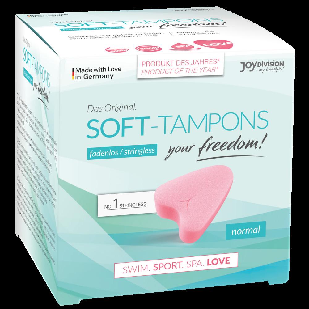 JoyDivision Soft-Tampons Stringless, Normal, 3 pcs