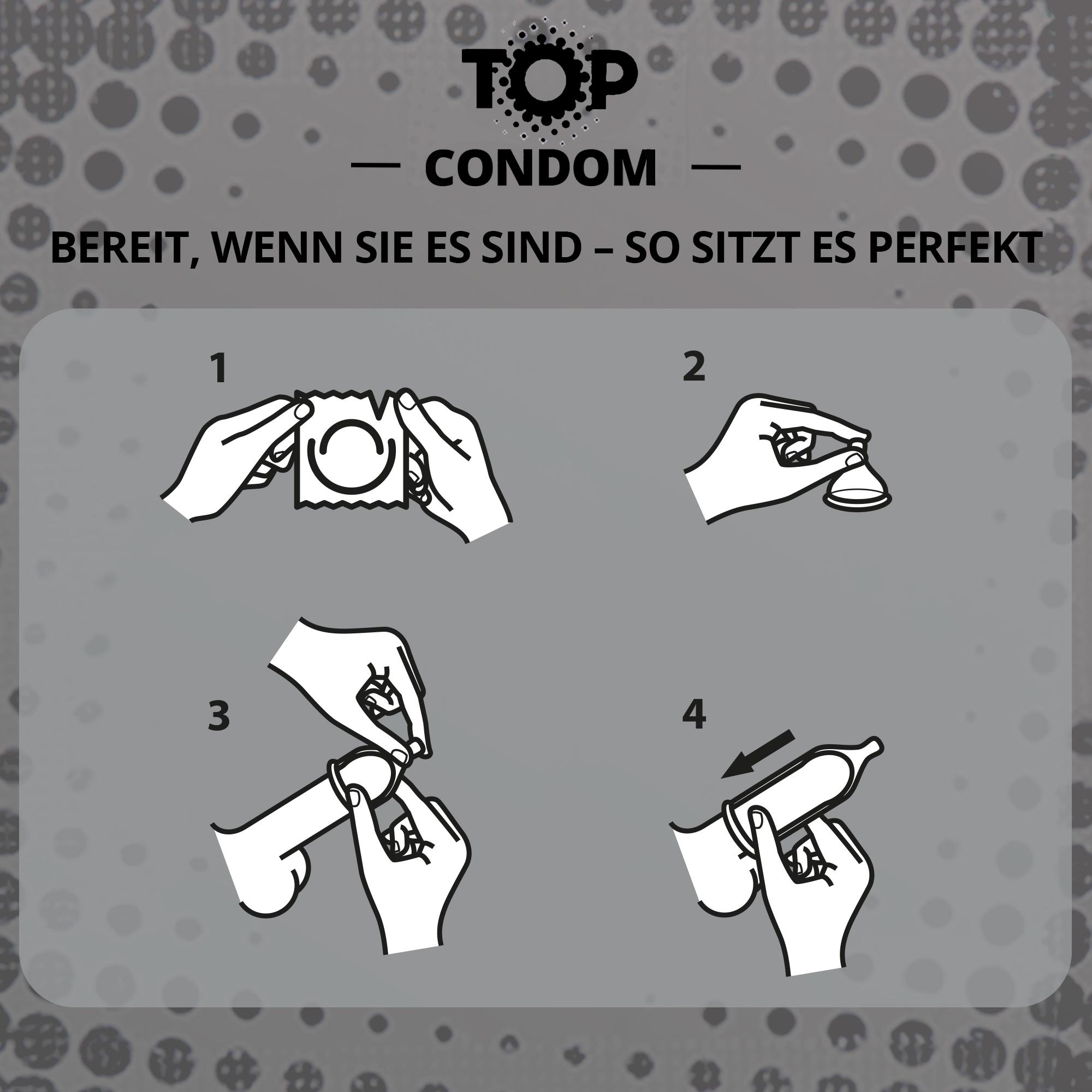 TOP Condoms XXL: Big Bang - XXL, Packs of 40