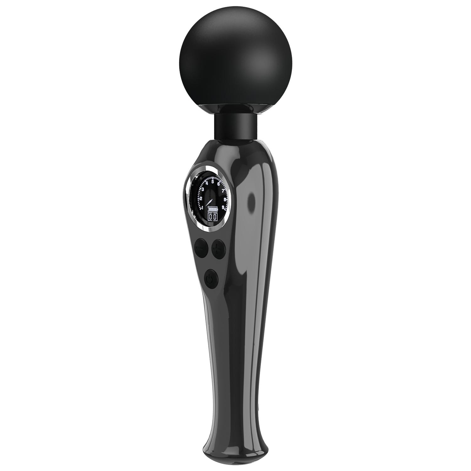 PRETTY LOVE - Stavros the Great LED Wand Massager 22,5 cm, Black PRETTY LOVE - Stavros the Great LED Wand Massager 22,5 cm, Black