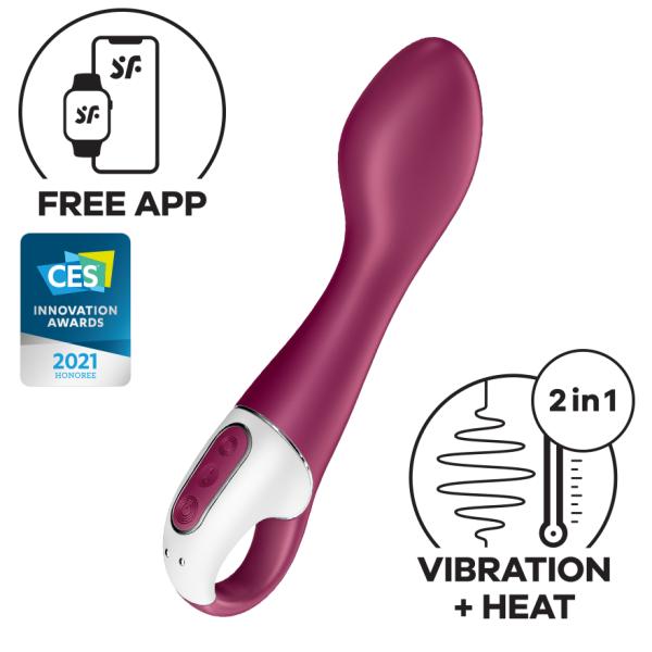 Satisfyer Hot Spot Connect App Vibrator, Fuchsia, 21,5 cm Satisfyer Hot Spot Connect App Vibrator, Fuchsia, 21,5 cm