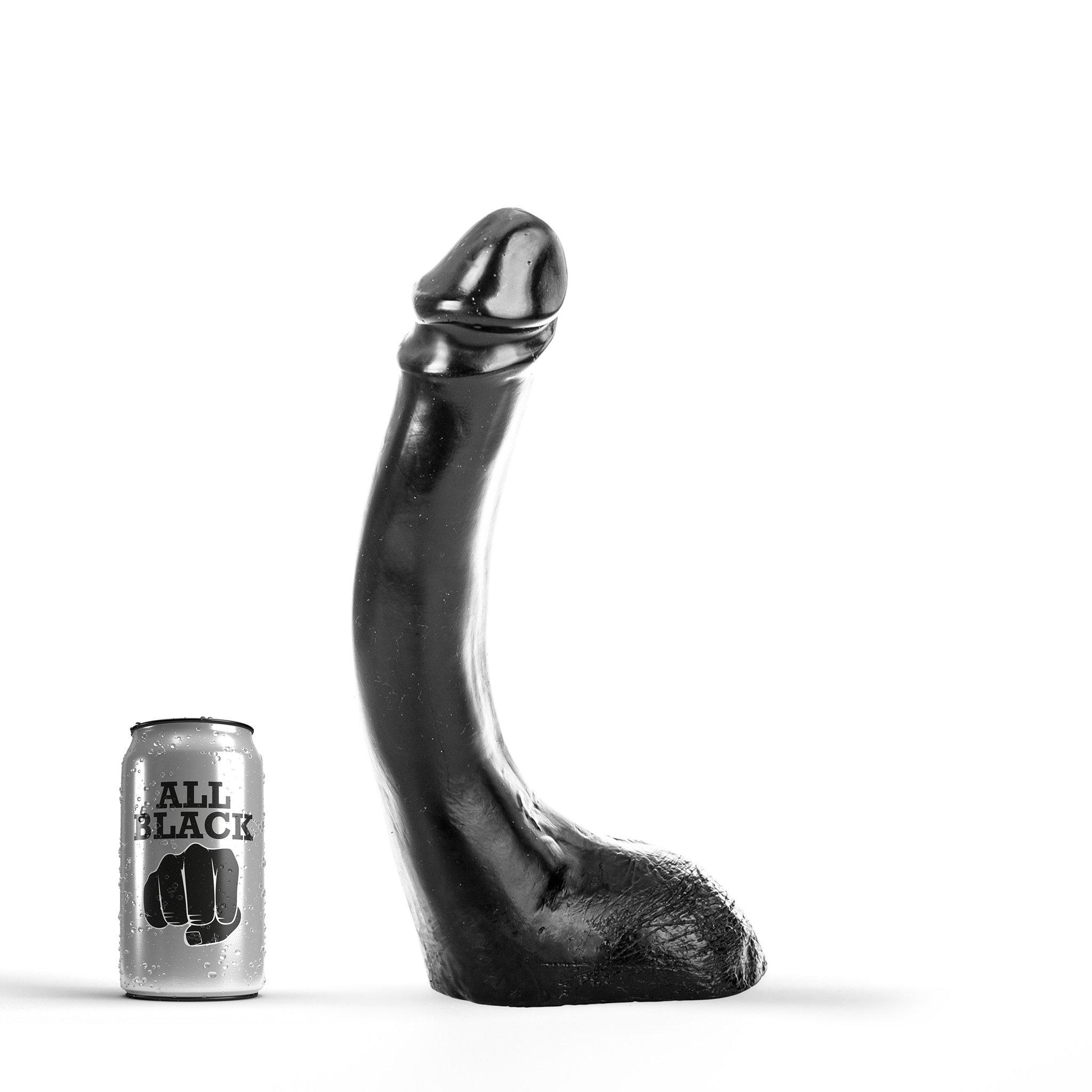 All Black Dildo Jeb, 32 cm