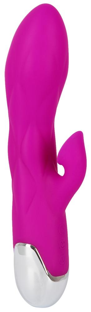 XOUXOU Super Soft Silicone Sucking Vibrator, 20 cm, Purple