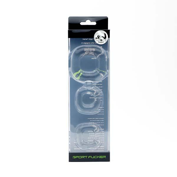 Sport Fucker Boner Kit Cockring, Clear Sport Fucker Boner Kit Cockring, Clear
