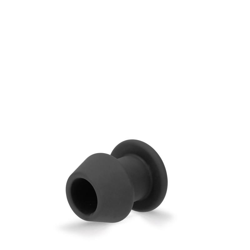 RudeRider Hollow Anal Plug Small Black