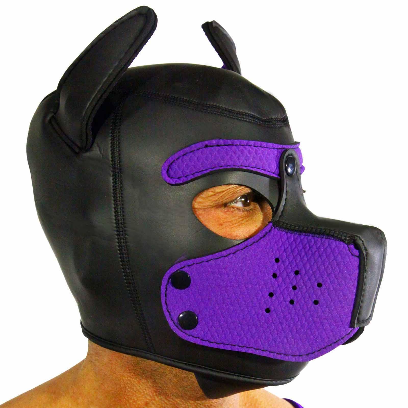 RudeRider Neoprene Puppy Hood Purple, L size