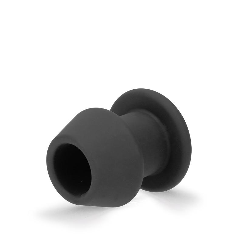 RudeRider Hollow Anal Plug Large Black