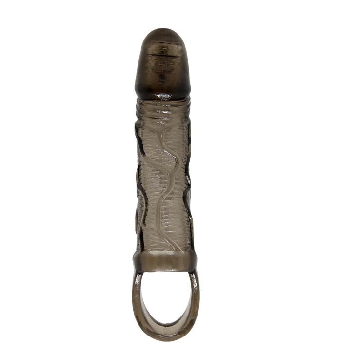 BAILE - Breyden, Penis extended Sleeve, On-contact vibration on top, super-stretchy TPR material ':37mm   L:165mm