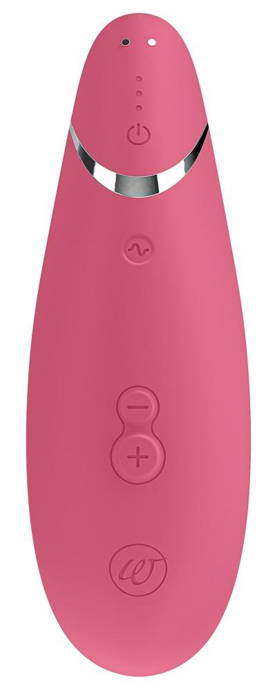 Womanizer Premium Vibrator, Raspberry Red, 15 cm