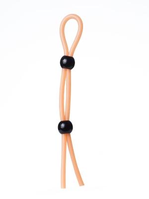 RudeRider Long Hog Tie Cockring, Orange