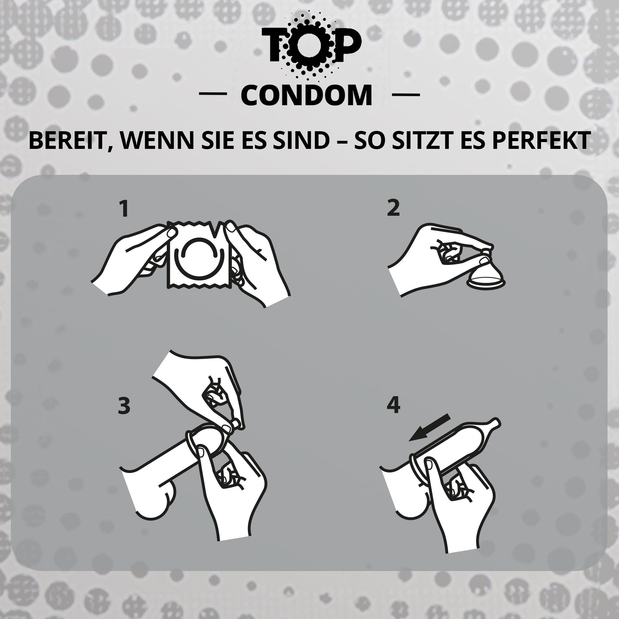 TOP Condoms Ultimate Thin: Maximum Feel - Extra Thin, Packs of 12