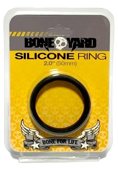 Boneyard Silicone Cockring, Black, ¯ 50 mm