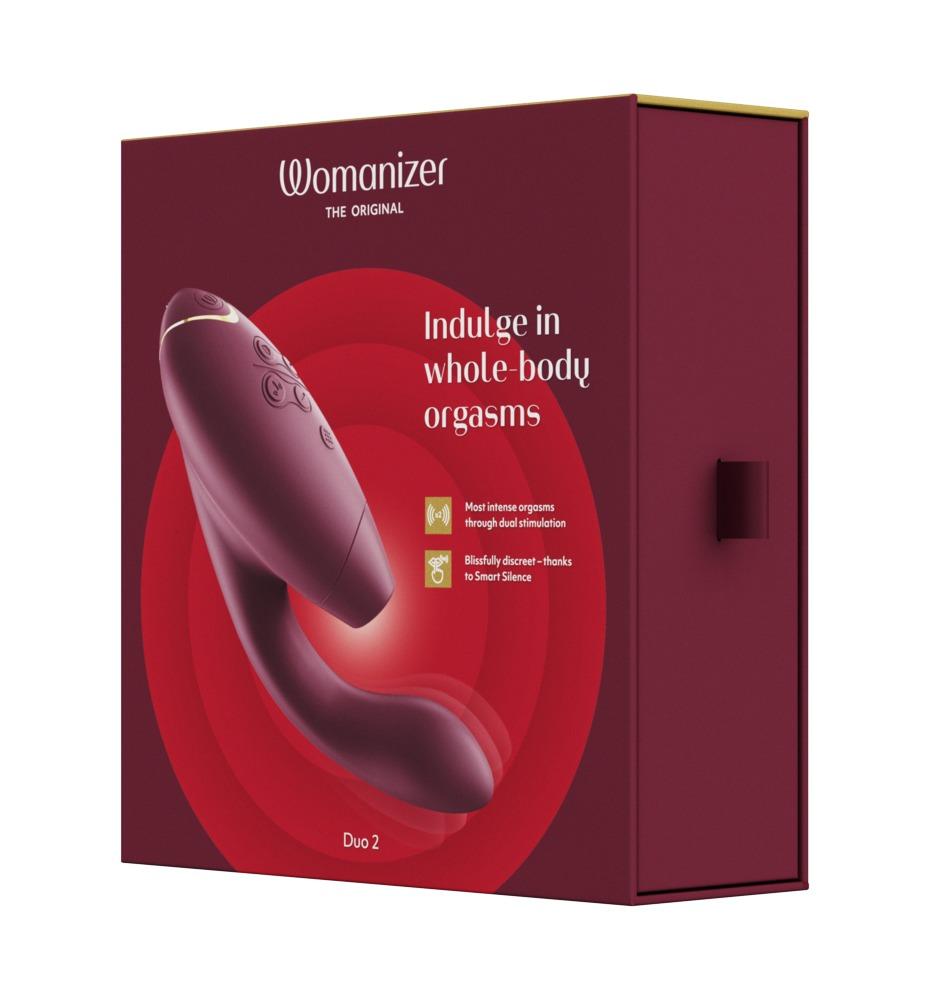 Womanizer Duo 2 Vibrator, Bordeaux, 20,3 cm