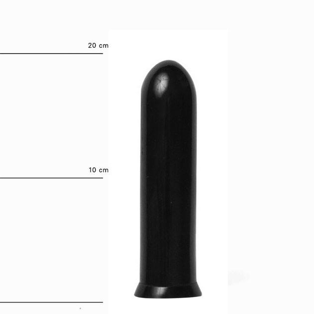 All Black Dildo Big Shot, 19 cm