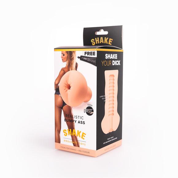 Shake Bumpy Ass Masturbator, 16 cm, Flesh