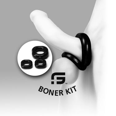 Sport Fucker Boner Kit Cockring, Clear Sport Fucker Boner Kit Cockring, Clear