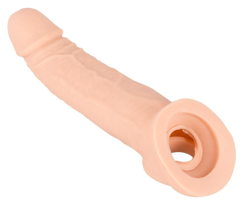 Nature Skin Penis Sleeve with Extension, Light Skin