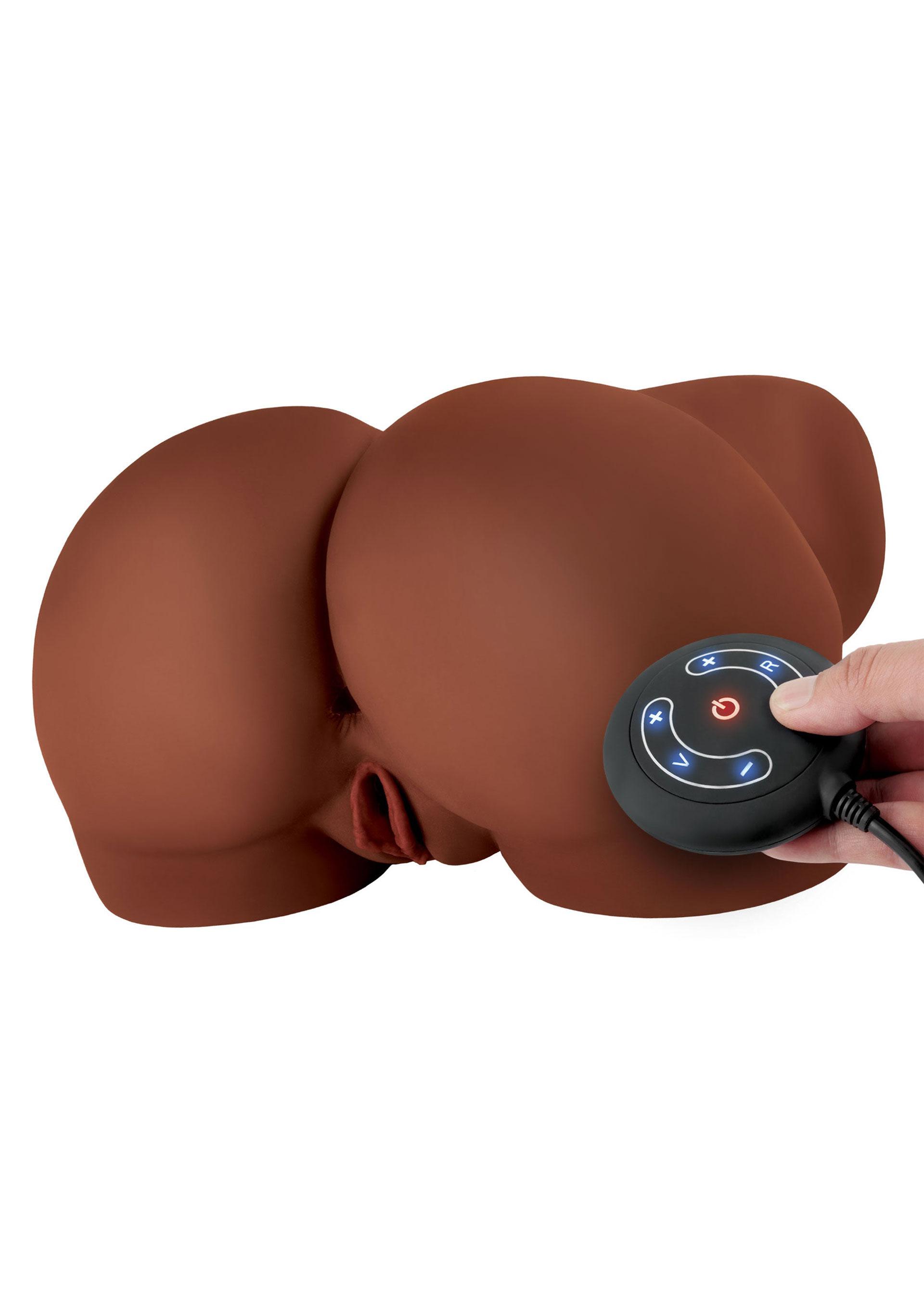 PDX Elite Milk Me Silly Vibrating Masturbator, 31 cm, Brown