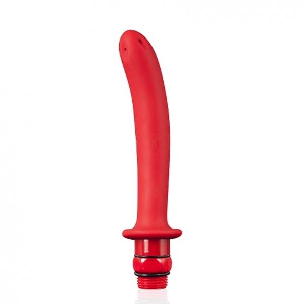 Hydro Blast, Spraying Butt Plug, Douche Nozzle, Silicone, Red, 13 cm (5 in)