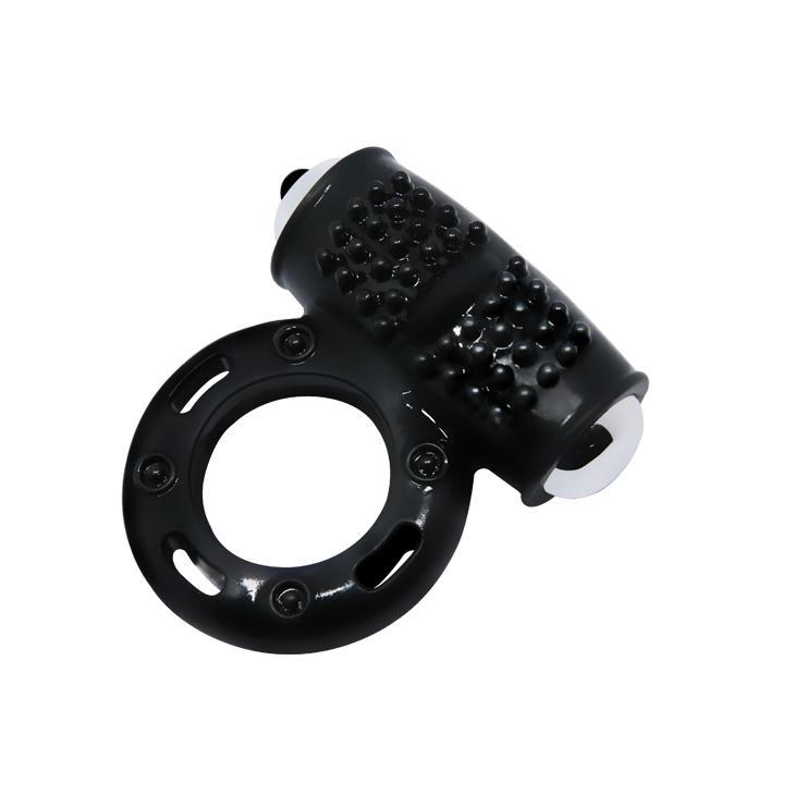 BAILE - Power Ring, Cock ring, TPR, powerful 10-function vibration, 3LR44 batteries included ':28mm   L:65mm  W:63mm