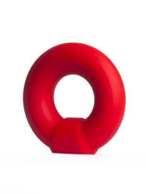 RudeRider Knob Silicone Cockring, Red, 50 mm