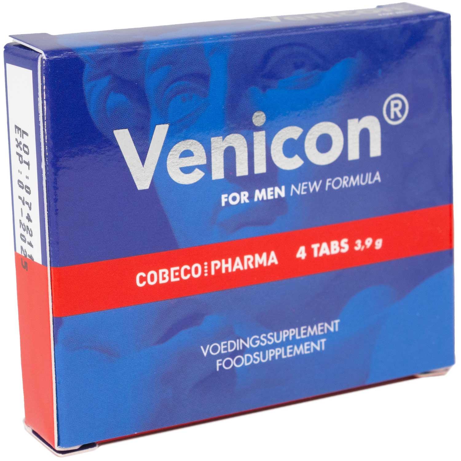 Cobeco Venicon for Men, Sexual Health Supplement, 4 Tabs