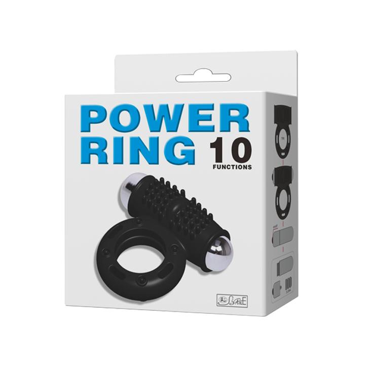 BAILE - Power Ring, Cock ring, TPR, powerful 10-function vibration, 3LR44 batteries included ':28mm L:65mm W:63mm BAILE - Power Ring, Cock ring, TPR, powerful 10-function vibration, 3LR44 batteries included ':28mm L:65mm W:63mm