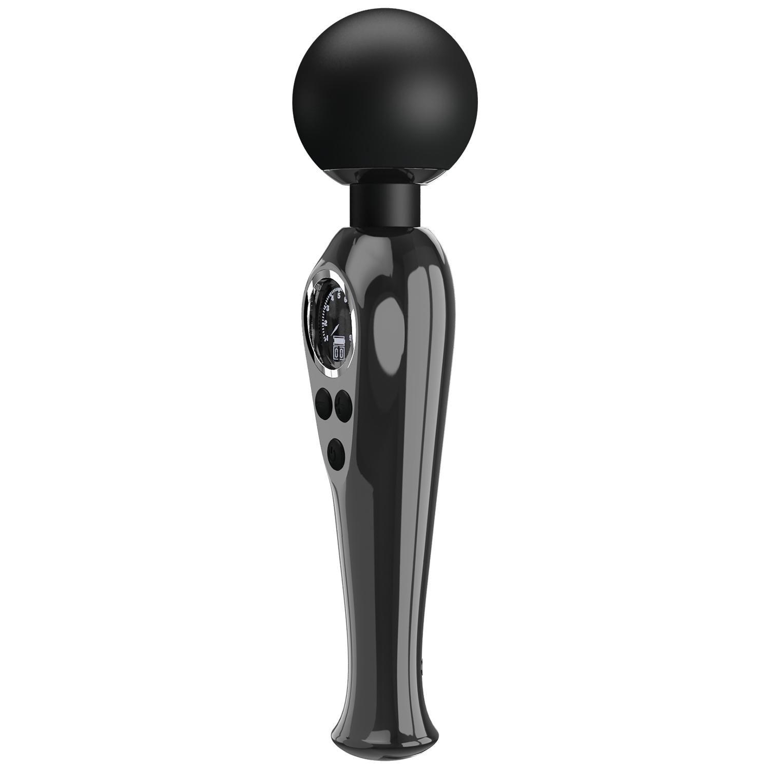 PRETTY LOVE - Stavros the Great LED Wand Massager 22,5 cm, Black PRETTY LOVE - Stavros the Great LED Wand Massager 22,5 cm, Black