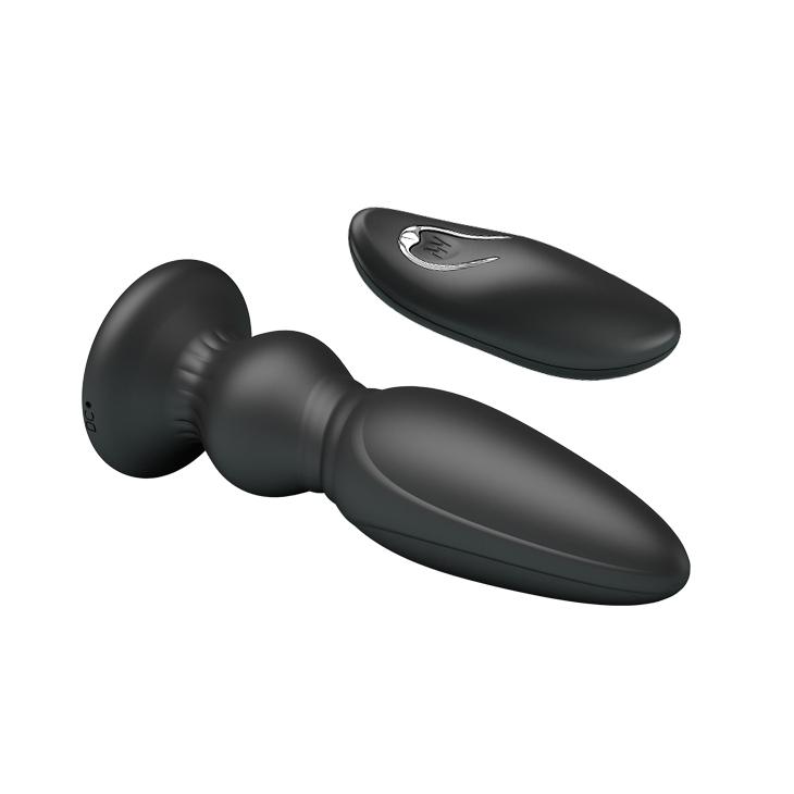 MR PLAY - Powerful Vibrating Anal Plug, Remote control, silicone, 12 functions of vibration, 5 levels of speed control, USB rechargeable 32-125 MR PLAY - Powerful Vibrating Anal Plug, Remote control, silicone, 12 functions of vibration, 5 levels of speed control, USB rechargeable 32-125