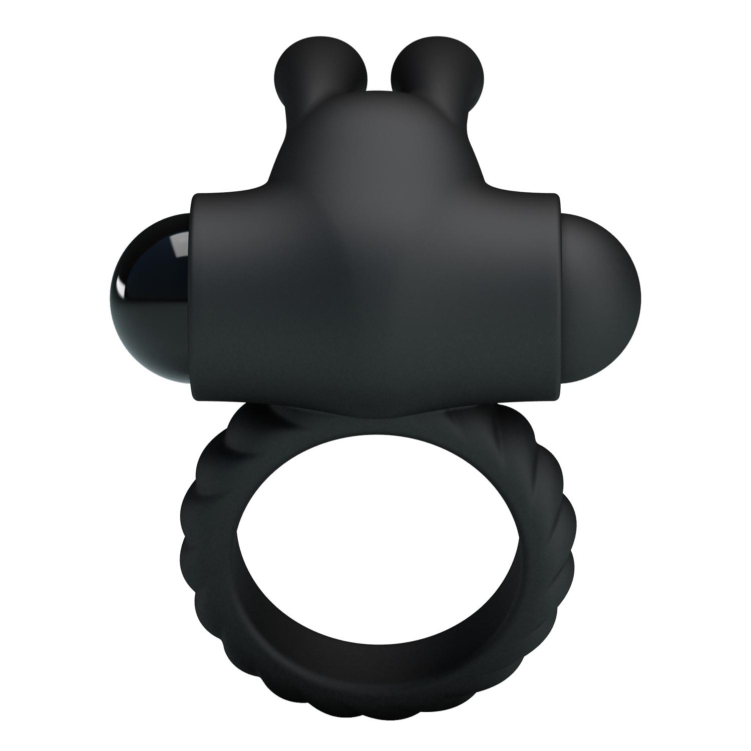 PRETTY LOVE - Eudora, Cock ring with vibration, silicone, 3 LR41 batteries, waterproof ':24mm   L:54mm