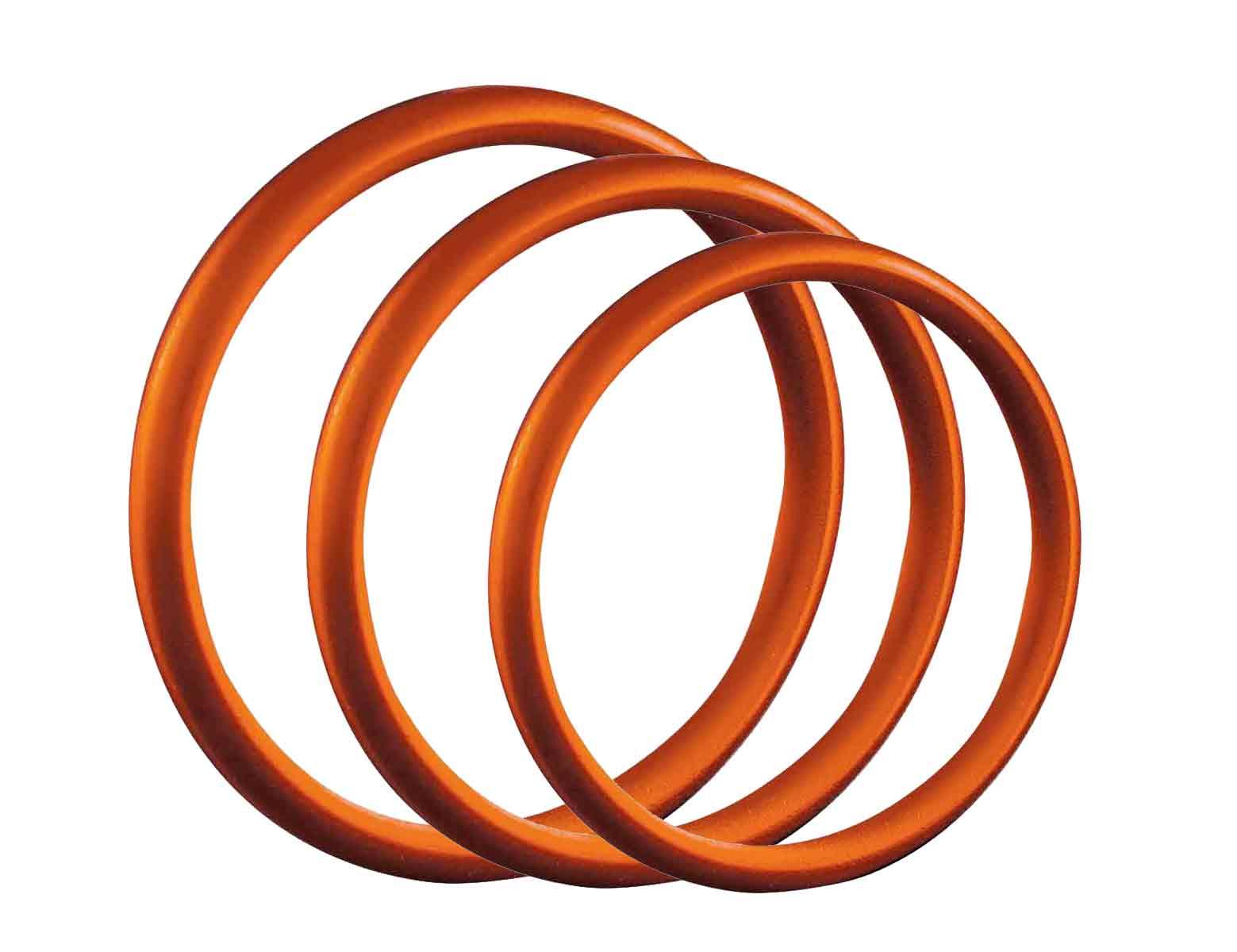 SI IGNITE Aluminium Cockring, 3 Pack, Rust, ¯ 50 mm