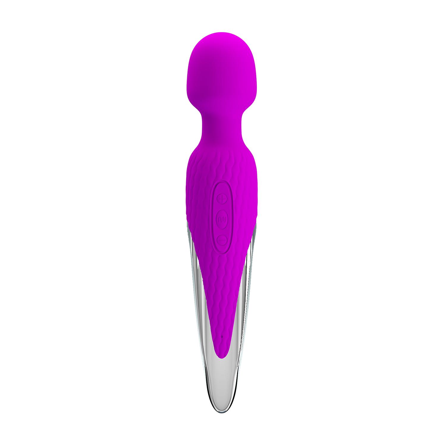 PRETTY LOVE - Nathanial, Super powerful body wand massager, 7 functions of vibration, 5 levels of speed adjustment,  silicone, rechargeable ':260mm   L:48mm